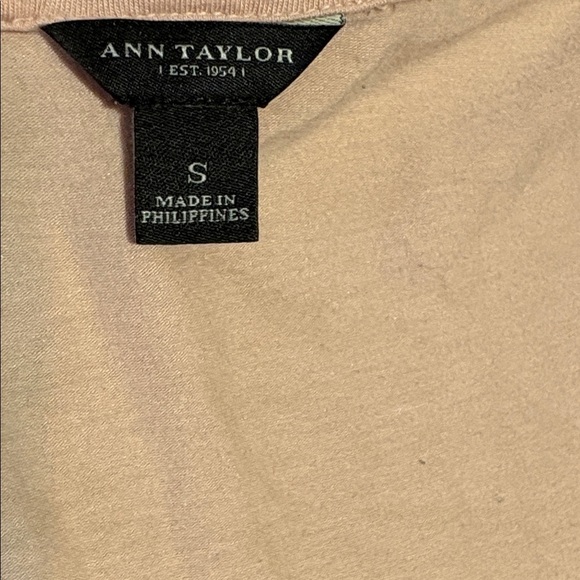 Ann Taylor Blush Floral Embellished Tee - Picture 2 of 9
